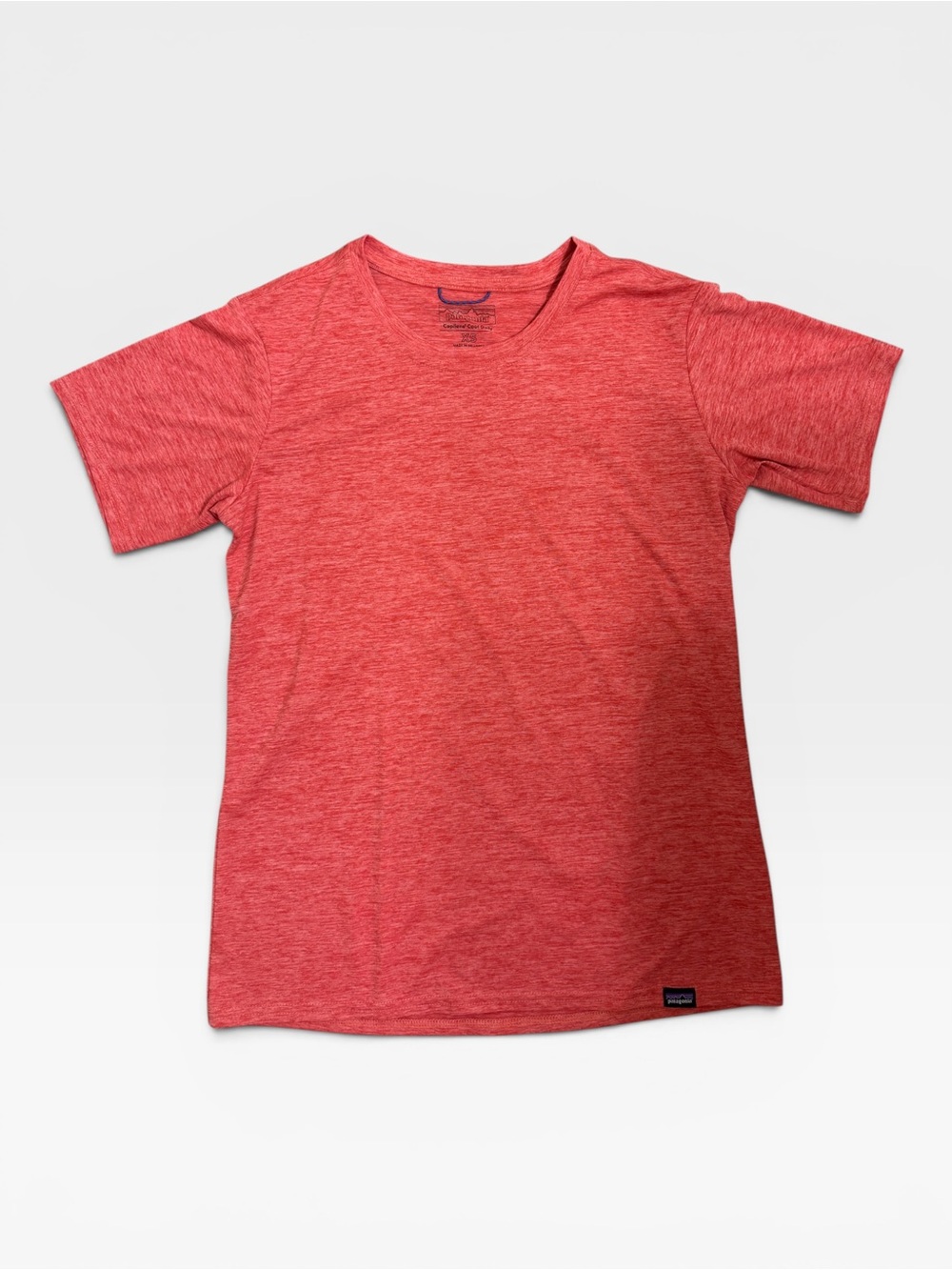 Patagonia Capilene Cool Daily Women's T-Shirt Heather Red Crew Neck Size XS